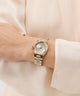 Gc Prodigy Lady Mini Small Size Metal watch on a wrist with a light background