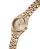 Rose gold Gc Prodigy Lady Mini Small Size Metal watch with a metallic band on a white background lifestyle