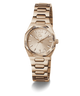 Rose gold Gc Prodigy Lady Mini Small Size Metal watch with a metallic band on a white background