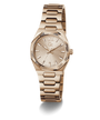 Rose gold Gc Prodigy Lady Mini Small Size Metal watch with a metallic band on a white background