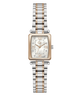 Two-tone Gc Plaza Mini Small Size Metal watch with silver and rose gold band on a white background