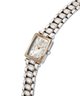 Gc Plaza Mini Small Size Metal Wristwatch with two-tone metal strap on a white background lifestyle