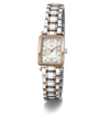 Two-tone Gc Plaza Mini Small Size Metal watch with silver and rose gold band on a white background