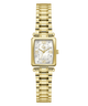 Gold Gc Plaza Mini Small Size Metal watch with a white face on a white background