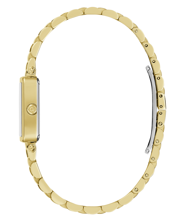 Gold Gc Plaza Mini Small Size Metal watch with a white background