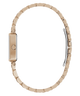 Gold Gc Plaza Mini Small Size Metal watch with a chain-like bracelet on a white background
