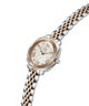 Two-tone Gc Flair Coussin Mini Small Size Metal with silver and rose gold band on a white background lifestyle