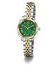 Two-tone Gc Flair Coussin Mini Small Size Metal with a green face on a white background