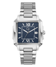 Gc SquareCut Metal watch with blue face on a white background