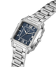 Gc SquareCut Metal wristwatch with a black face on a white background lifestyle