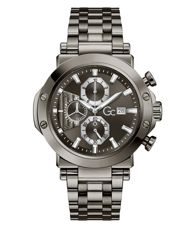 Gc TechnoForce Chrono Metal watch with a dark face on a white background