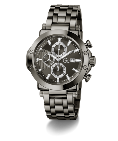 Gc TechnoForce Chrono Metal watch with a detailed face on a white background