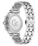 Silver Gc TechnoForce Chrono Metal watch with metal bracelet on a white background