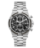 Silver Gc IronForce Chrono Metal with a black dial on a white background