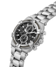 Silver Gc IronForce Chrono Metal with a black face on a white background lifestyle