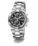 Silver Gc IronForce Chrono Metal with black dial on a white background