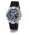 Black Gc IronForce Chrono Silicone with silver case on a white background