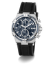 Black Gc IronForce Chrono Silicone with silver case on a white background
