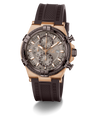 Luxury Gc IronForce Chrono Silicone with a black and gold strap on a white background
