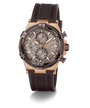 Luxury Gc IronForce Chrono Silicone with a black and gold strap on a white background