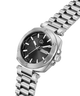 Silver Gc Nobilis Metal with a black face on a white background lifestyle