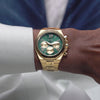 GW0703G2 GUESS Mens Gold Tone Multi-function Watch video