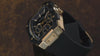 mens black and gold chrono watch video
