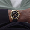 GW0729G2 GUESS Mens Black Gold Tone Multi-function Watch video