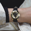 GW0744L2 GUESS Ladies Black Gold Tone Analog Watch video