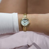 GW0655L2_ GUESS Ladies Gold Tone Analog Watch angle video