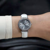 GW0764L4 GUESS Ladies White Silver Tone Analog Watch video