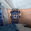 GW0786G2 GUESS Mens Blue Rose Gold Tone Multi-function Watch video