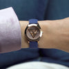 GW0745L4GUESS Ladies Blue Rose Gold Tone Analog Watch video