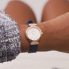 GW0912L3 GUESS Ladies Blue Rose Gold Tone Analog Watch video