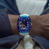 GW0499G6 GUESS Mens White Blue Multi-function Watch angle video