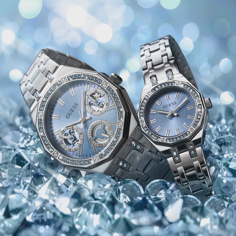 slow moving video featuring Swarovski watches