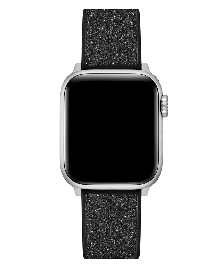 GUESS Glitter Leather on Silicone Band for Apple 38 40 mm Watch