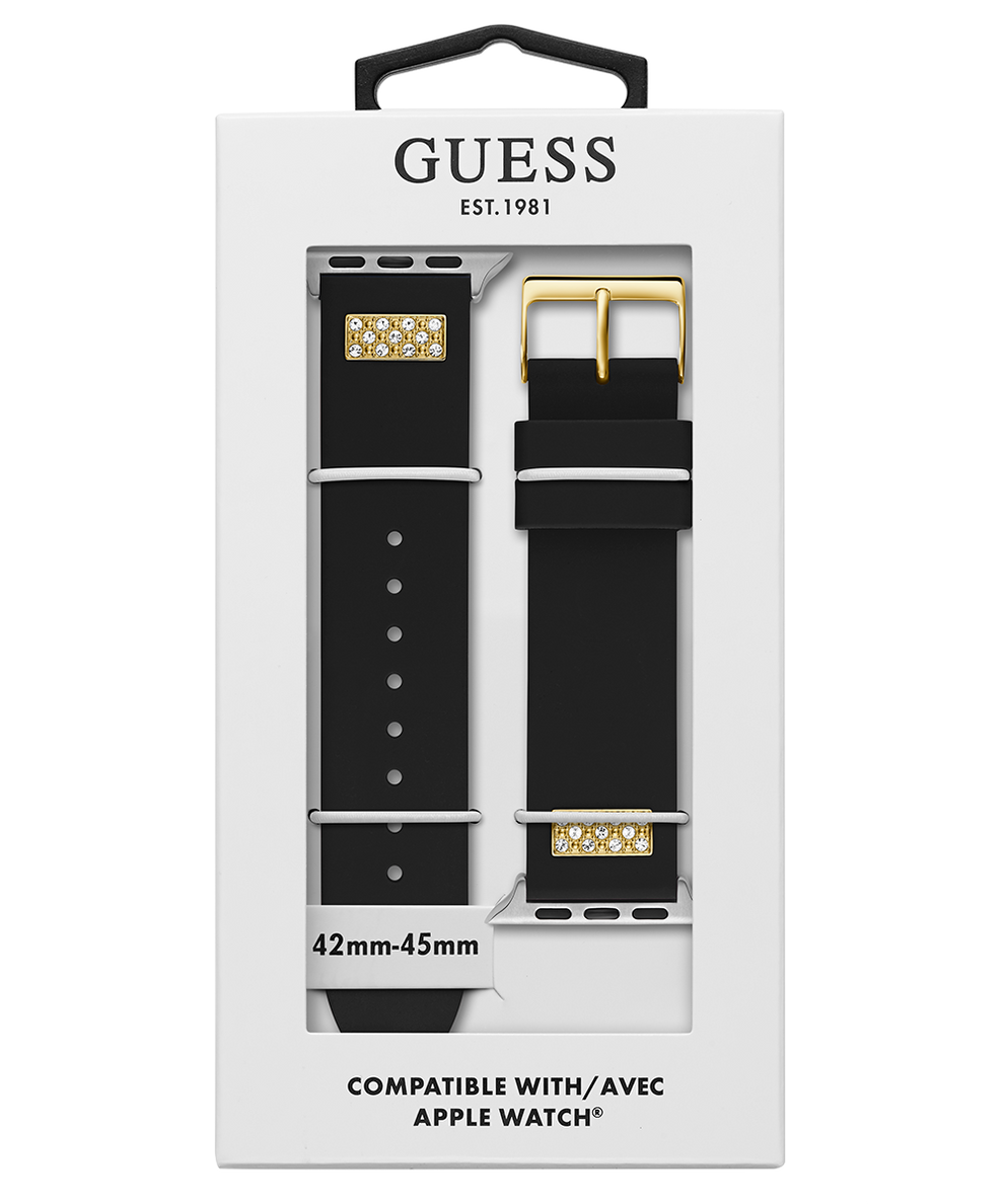 GUESS Silcone Band with Crystal inserts for Apple 42 44 mm Watch CS3004S1 GUESS Watches US