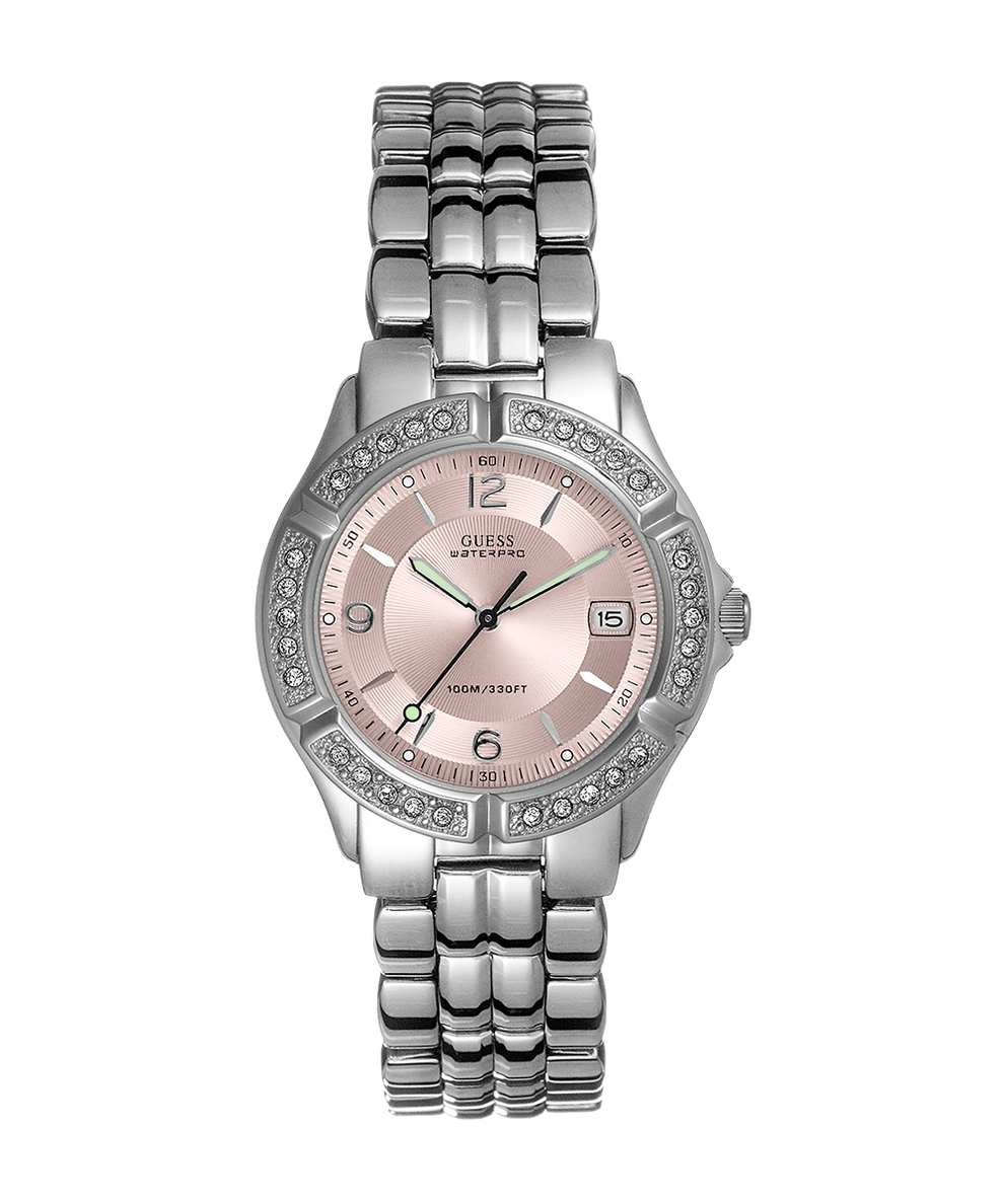 G75791M GUESS Ladies Silver Tone Date Watch primary image
