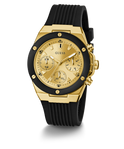 GW0030L2 GUESS Ladies 39mm Black & Gold-Tone Multi-function Sport Watch alternate image