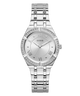 GW0033L1 GUESS Ladies 36mm Silver-Tone Analog Sport Watch primary image