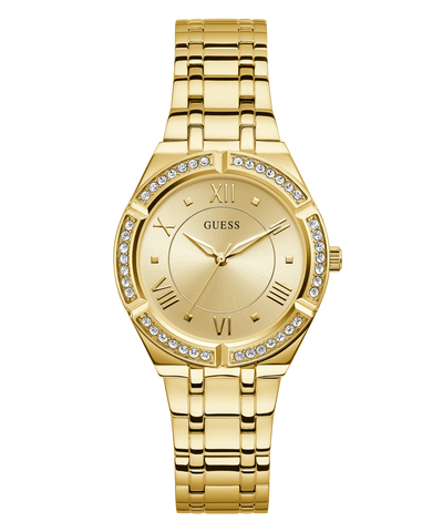 GW0033L2 GUESS Ladies 36mm Gold-Tone Analog Sport Watch primary image