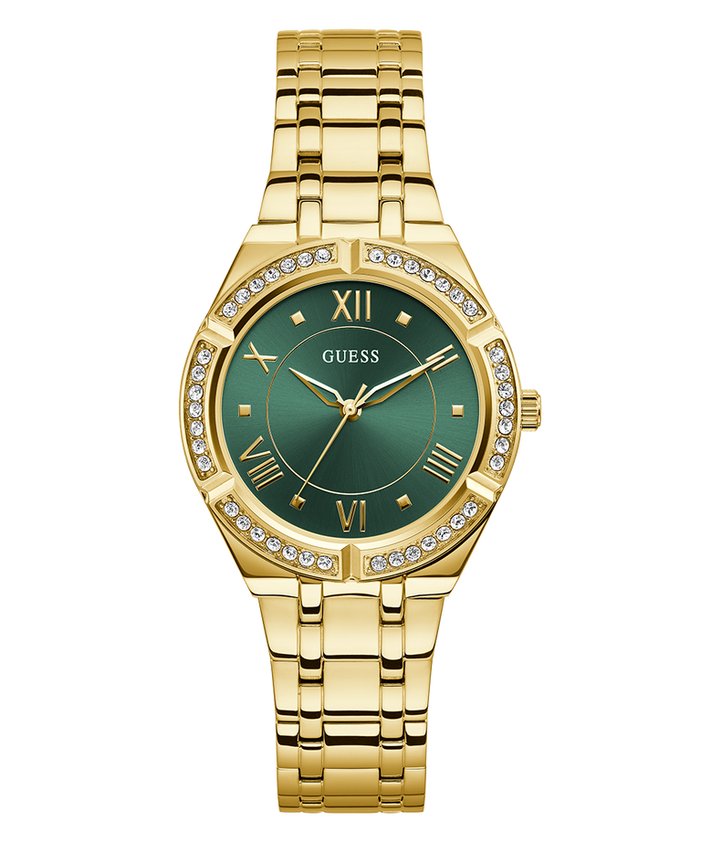 Guess Ladies Cosmo Green Dial Gold Case & Strap - GW0033L8 GUESS Guess Ladies Cosmo Green Dial Gold Case & Strap - GW0033L8 GUESS