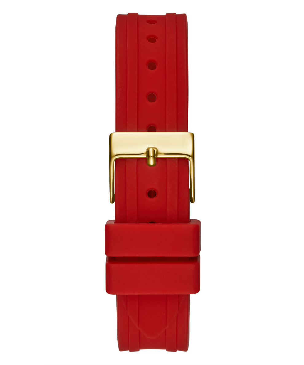 GW0034L6 GUESS Ladies 36mm Red & Gold-Tone Analog Sport Watch strap image