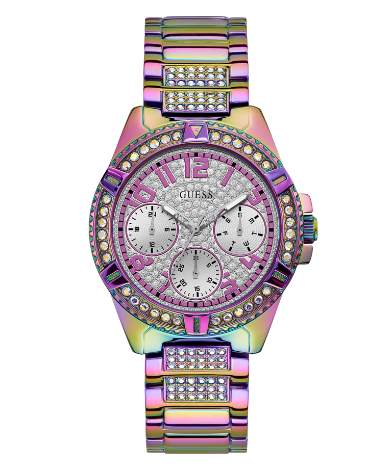 GW0044L1 GUESS Ladies 40mm Purple Multi-function Sport Watch primary image