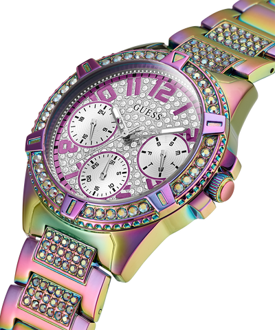 GW0044L1 GUESS Ladies 40mm Purple Multi-function Sport Watch caseback (with attachment) image lifestyle
