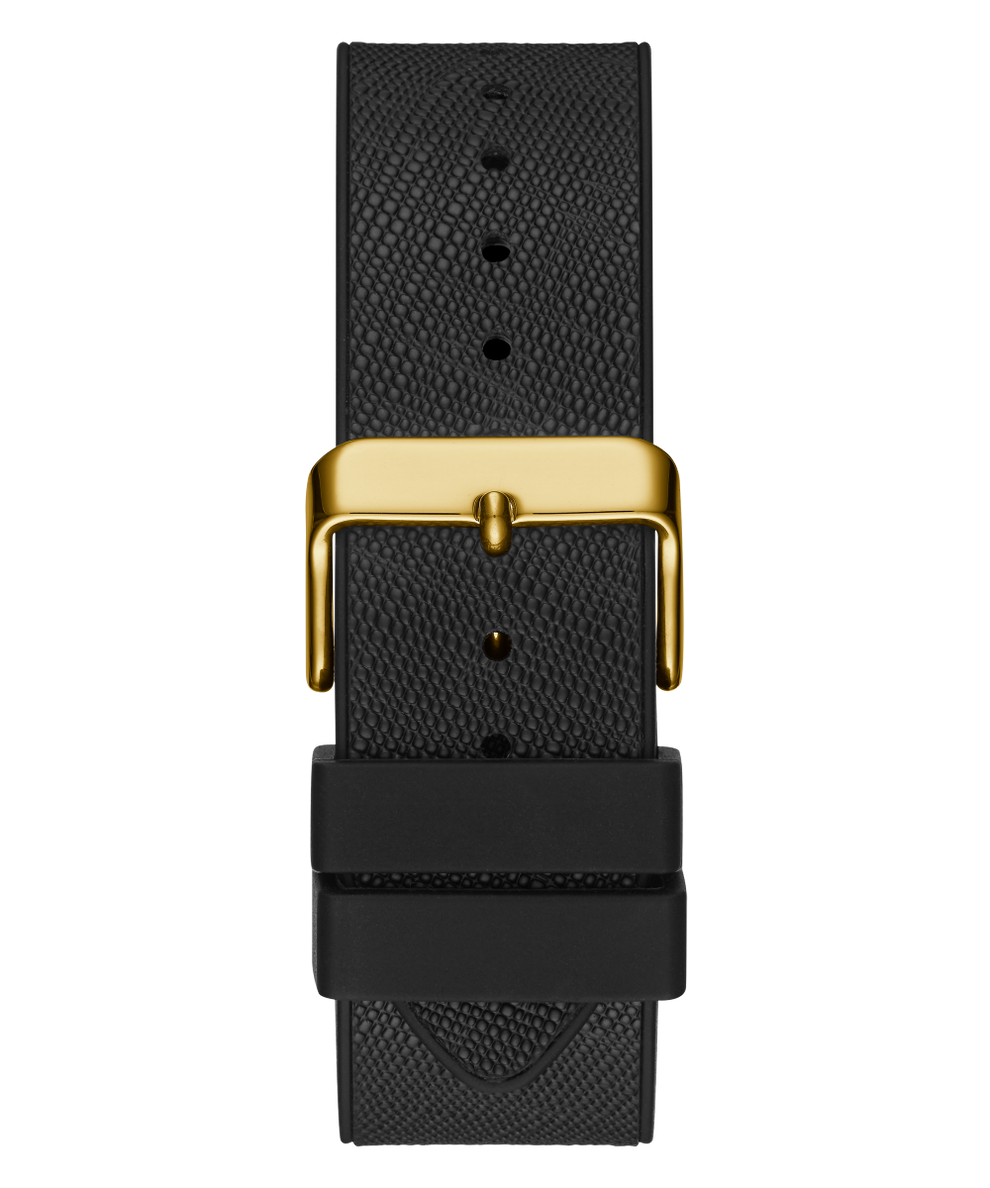 GW0048G2 GUESS Mens 51mm Black & Gold-Tone Multi-function Trend Watch strap image