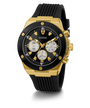 GW0057G1 GUESS Mens 46mm Black & Gold-Tone Multi-function Sport Watch alternate image