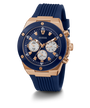 GW0057G2 GUESS Mens 46mm Blue & Rose Gold-Tone Multi-function Sport Watch alternate image