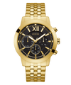 GW0068G3 GUESS Mens 45mm Gold-Tone Multi-function Dress Watch primary image